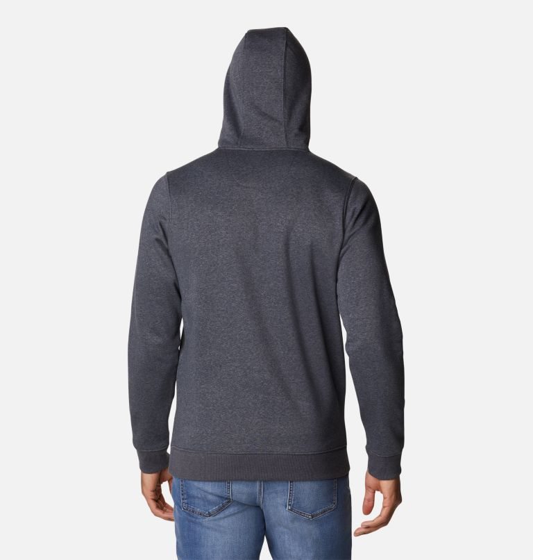 Men's Columbia CSC Basic Logo II Hoodie Dark Grey | CA-R1L48