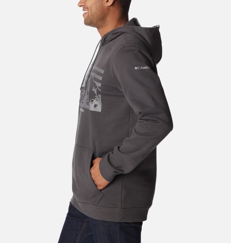 Men's Columbia CSC Country Logo Hoodie Dark Grey | CA-Z35C6