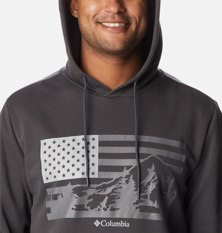 Men's Columbia CSC Country Logo Hoodie Dark Grey | CA-Z35C6