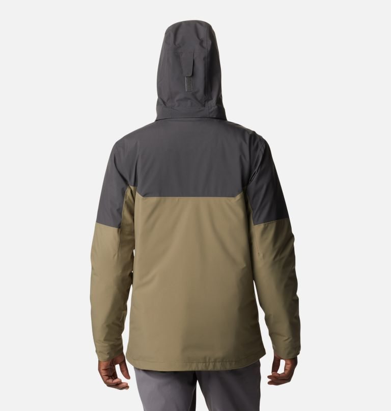 Men's Columbia Cascade Peak IV Interchange Jackets Dark Grey / Olive | CA-PL136