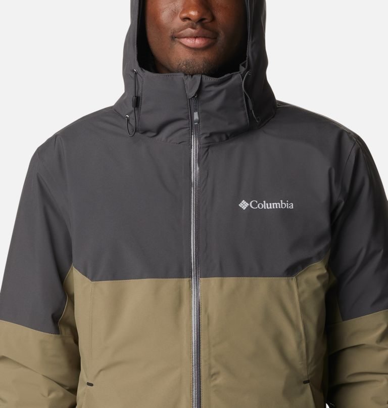 Men's Columbia Cascade Peak IV Interchange Jackets Dark Grey / Olive | CA-PL136