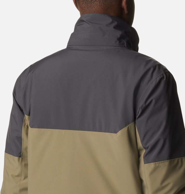 Men's Columbia Cascade Peak IV Interchange Jackets Dark Grey / Olive | CA-PL136