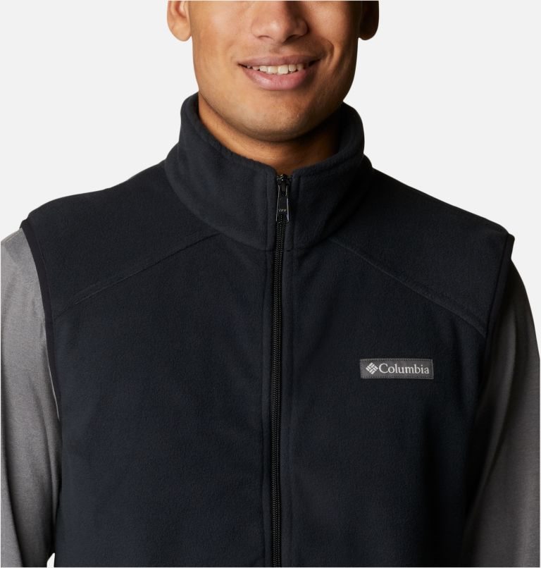 Men's Columbia Castle Dale Fleece Vest Black | CA-W85L3