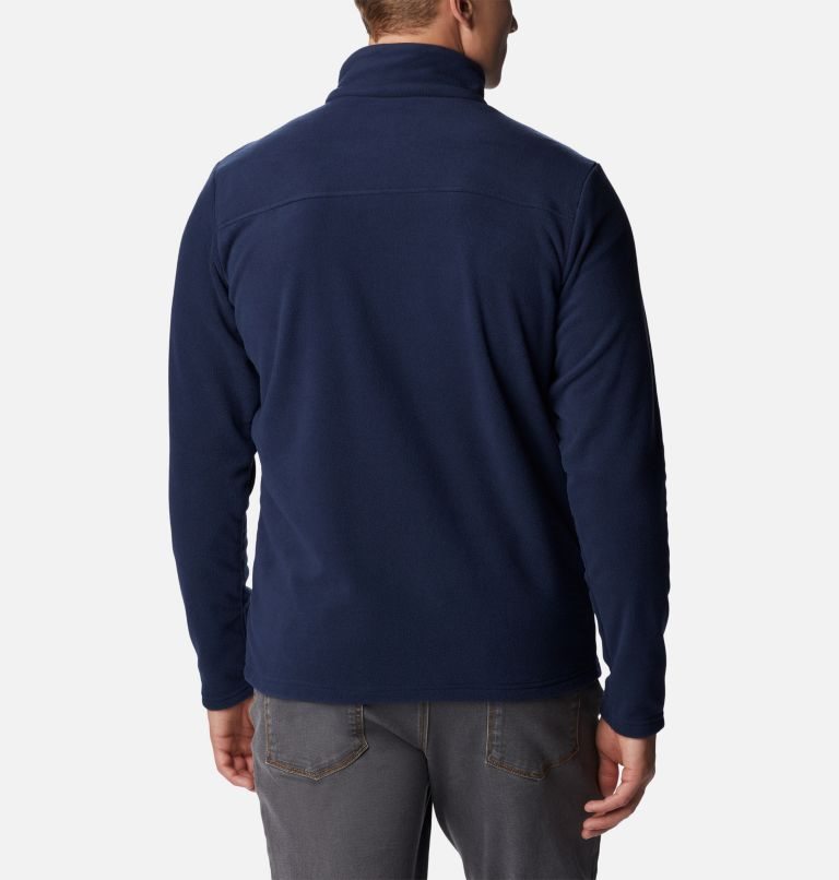 Men's Columbia Castle Dale Full Zip Fleece Jackets Navy | CA-J5860