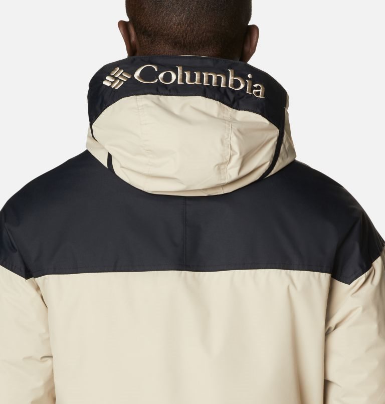 Men's Columbia Challenger Anorak Insulated Jackets Cream | CA-NL0C6