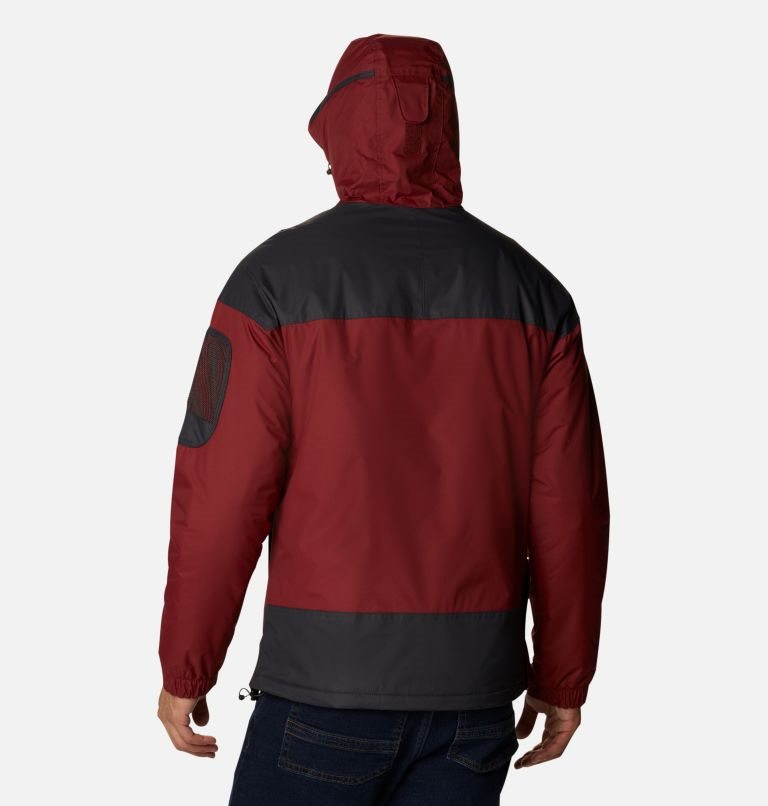 Men's Columbia Challenger Anorak Insulated Jackets Red | CA-Q461C