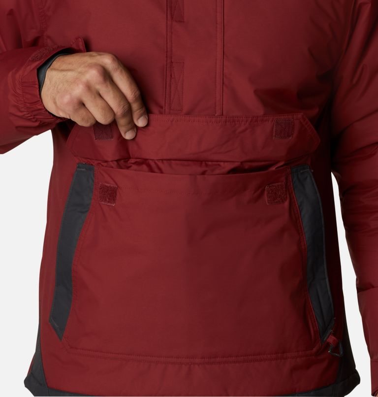 Men's Columbia Challenger Anorak Insulated Jackets Red | CA-Q461C