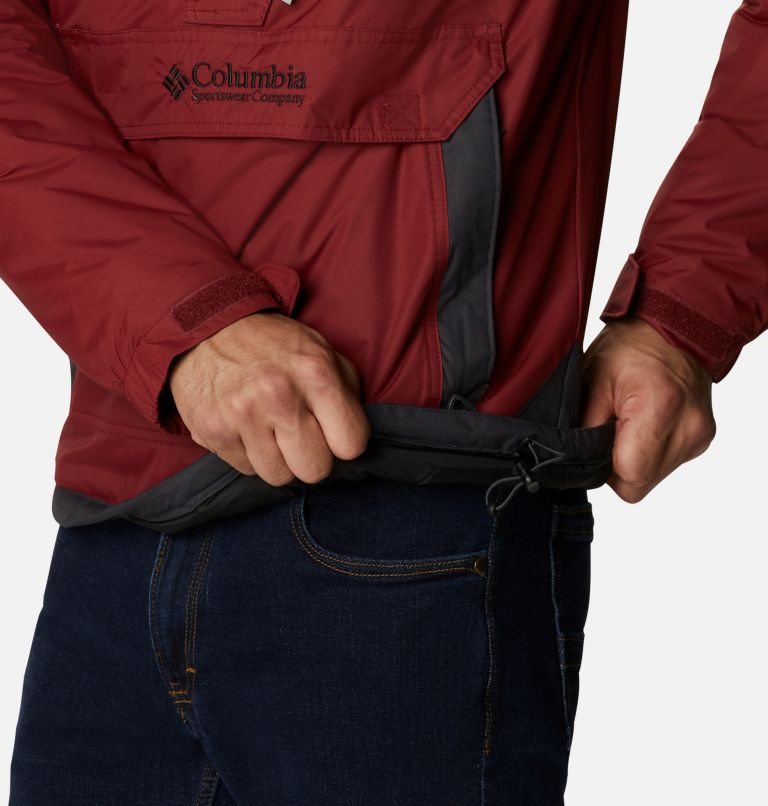 Men's Columbia Challenger Anorak Insulated Jackets Red | CA-Q461C