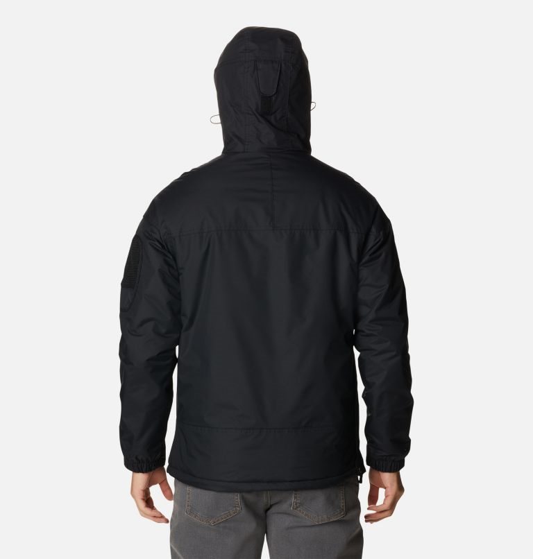 Men's Columbia Challenger Anorak Insulated Jackets Black | CA-Z0641