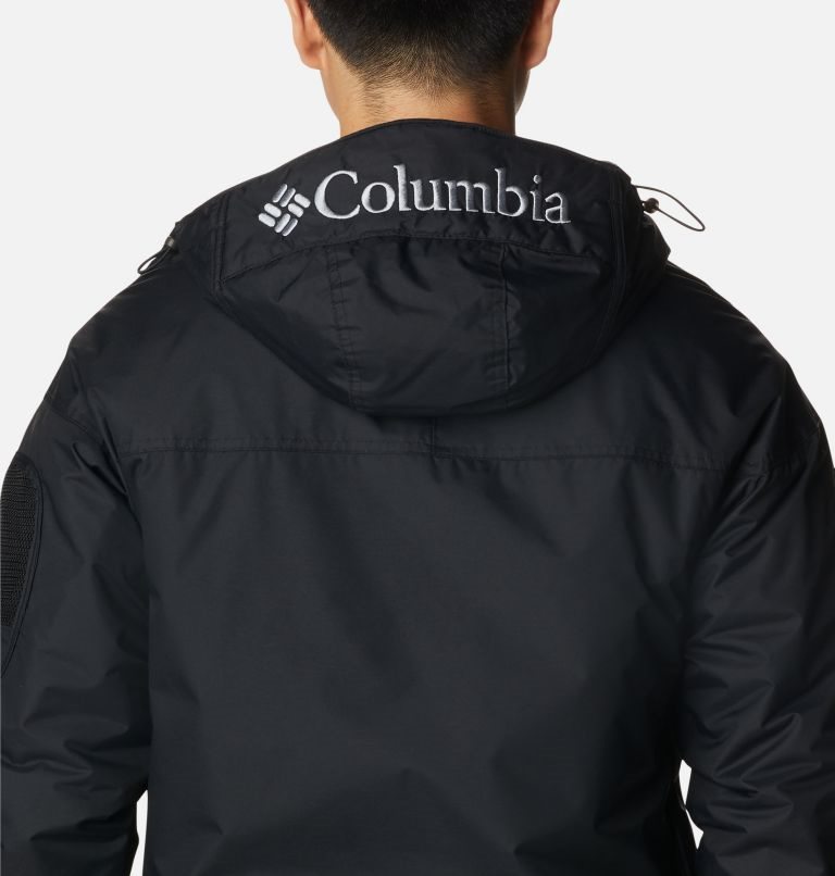 Men's Columbia Challenger Anorak Insulated Jackets Black | CA-Z0641