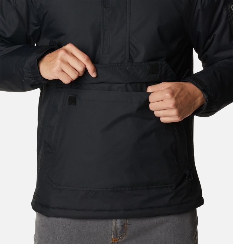 Men's Columbia Challenger Anorak Insulated Jackets Black | CA-Z0641