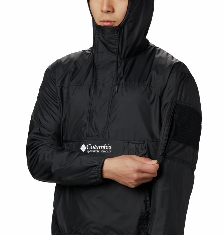 Men's Columbia Challenger Windbreaker Jackets Black | CA-DC34A