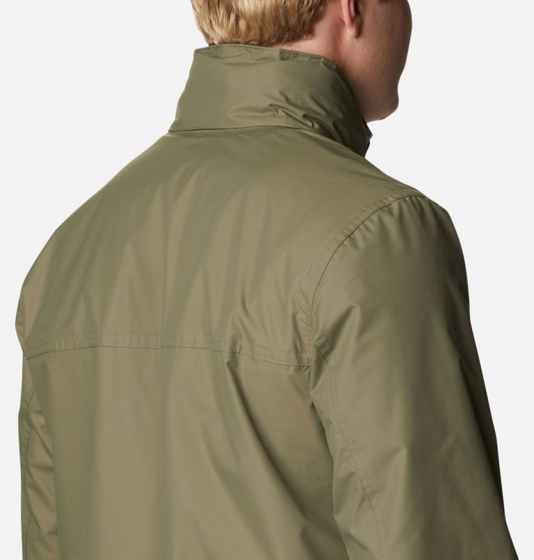 Men's Columbia Cloud Crest Rain Jackets Olive | CA-IC61A