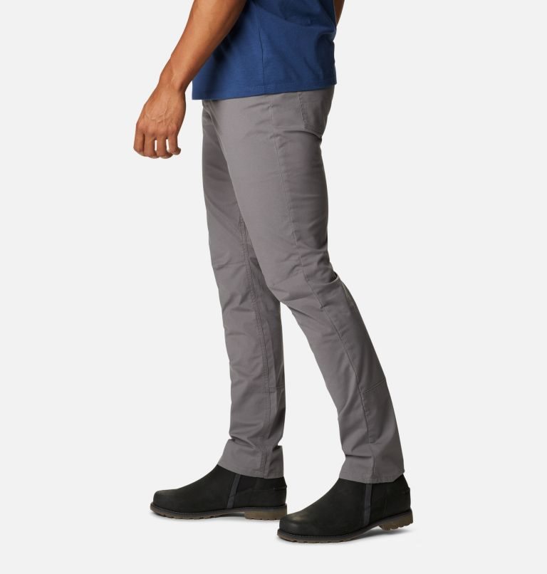 Men's Columbia Cobble Creek 5-Pocket Pants Dark Grey | CA-BC456