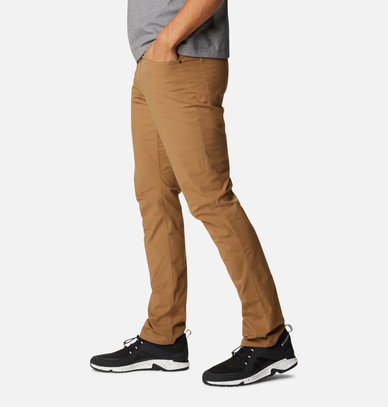 Men's Columbia Cobble Creek 5-Pocket Pants Brown | CA-O0C16