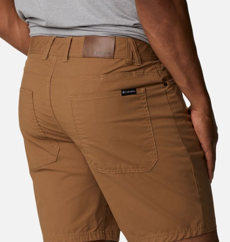 Men's Columbia Cobble Creek 5-Pocket Shorts Brown | CA-PC65A