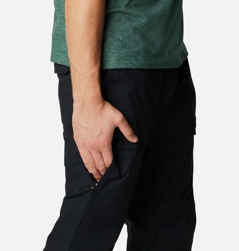 Men's Columbia Cobble Creek Utility Pants Black | CA-J6A4C