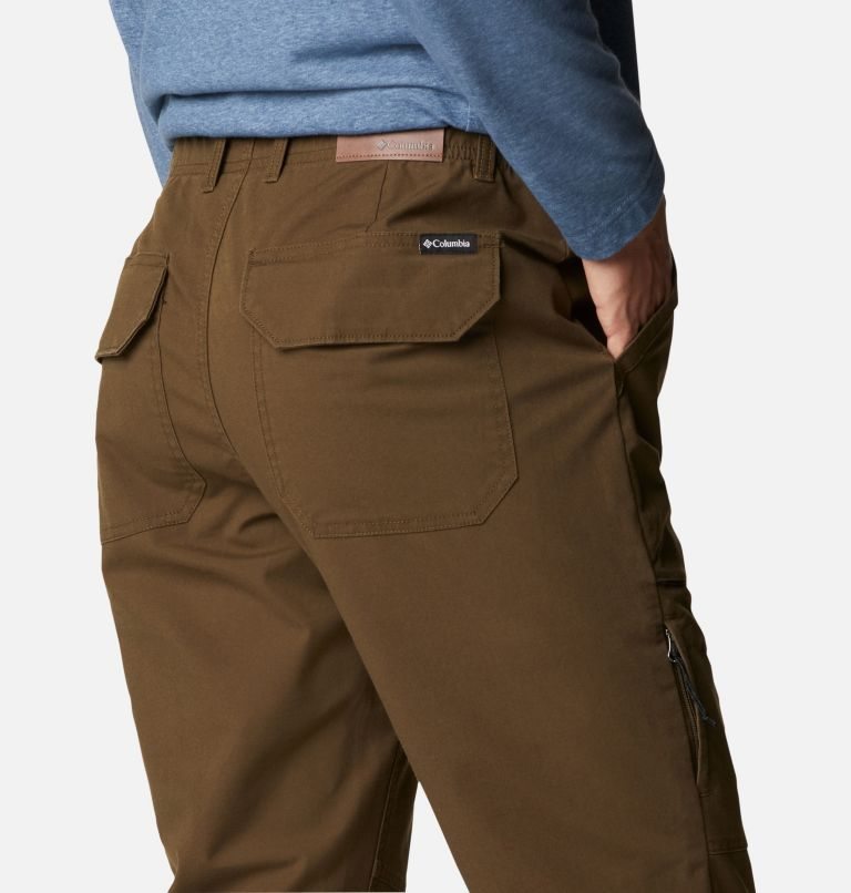 Men's Columbia Cobble Creek Utility Pants Dark Brown | CA-R4LC5