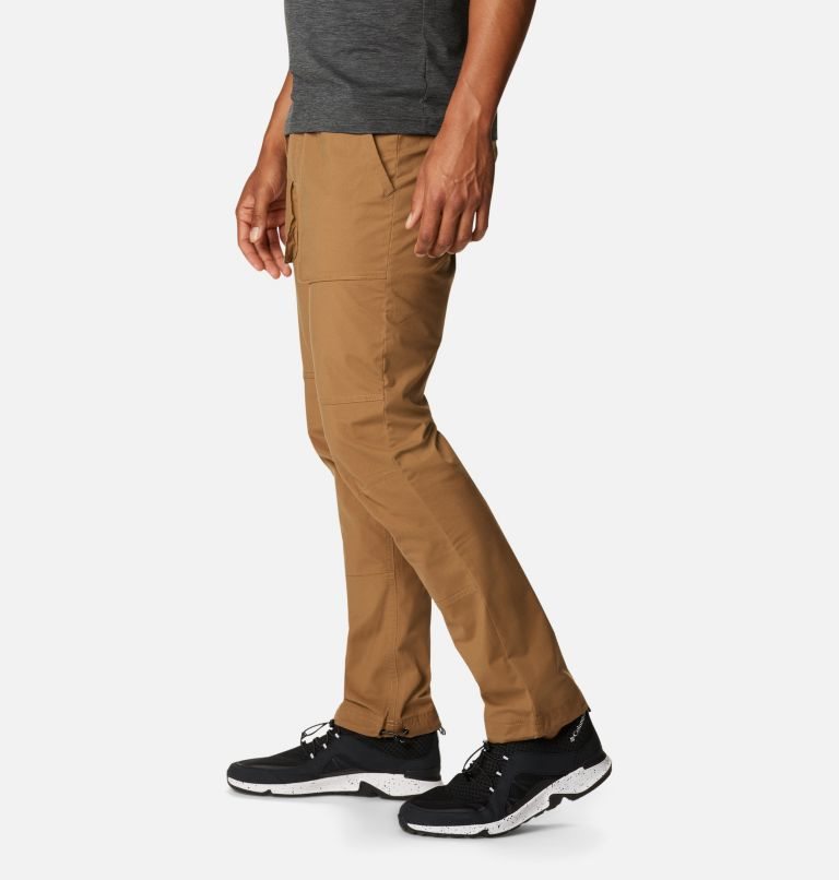 Men's Columbia Cobble Creek Utility Pants Brown | CA-TA1C3