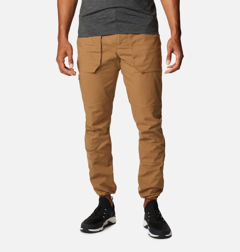 Men's Columbia Cobble Creek Utility Pants Brown | CA-TA1C3