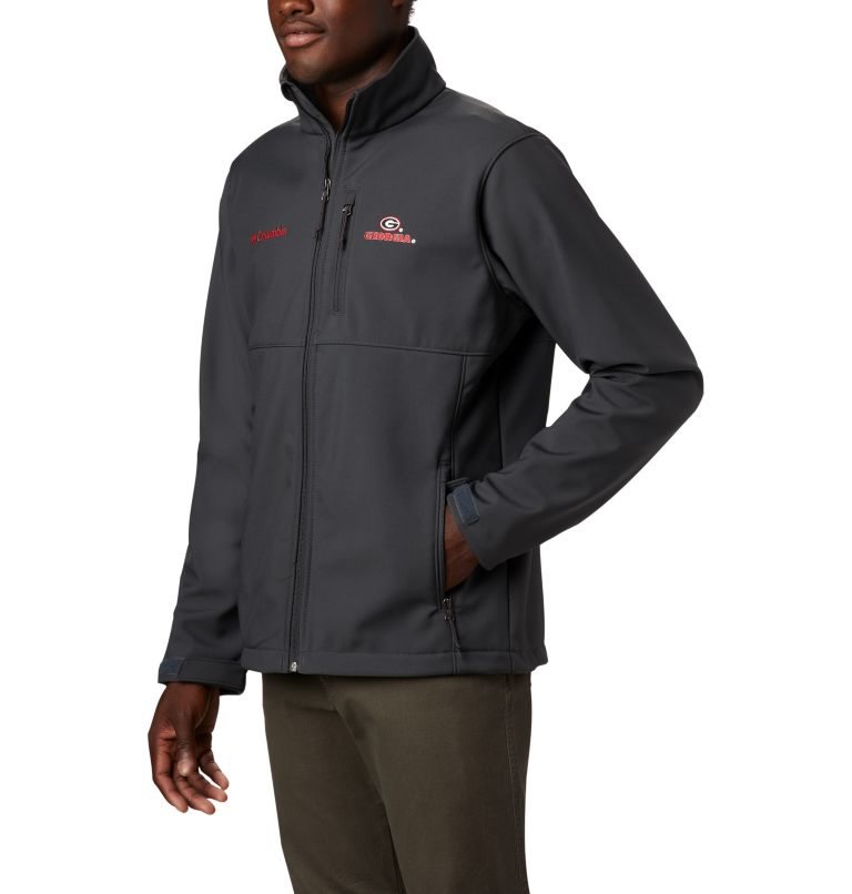 Men's Columbia Collegiate Ascender - Georgia Shell Jackets Black | CA-O8053