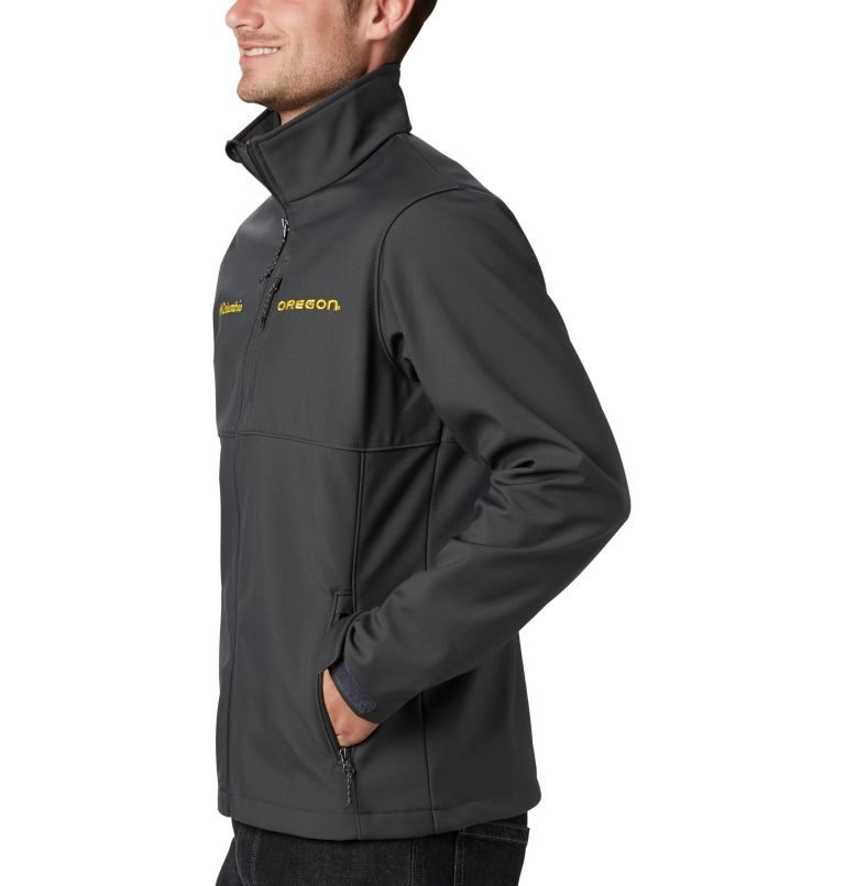 Men's Columbia Collegiate Ascender - Oregon Shell Jackets Black | CA-S5A13