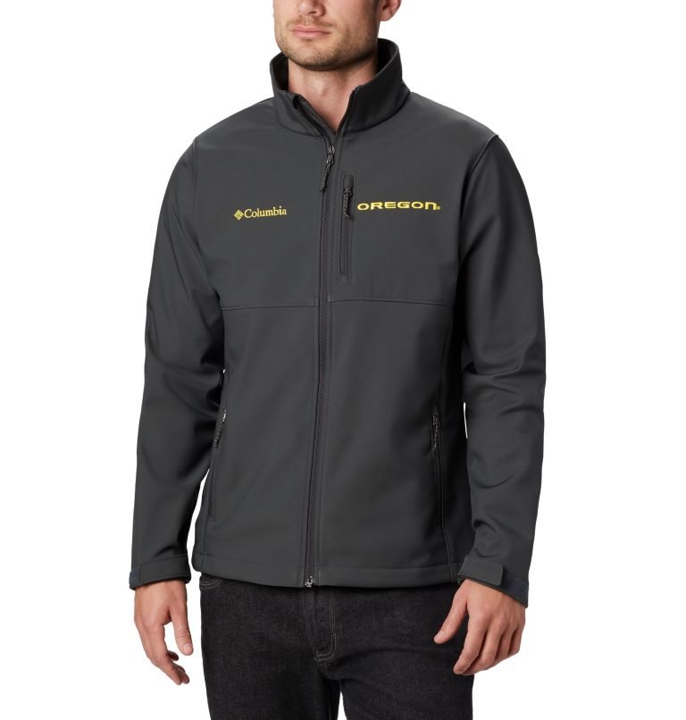 Men\'s Columbia Collegiate Ascender - Oregon Shell Jackets Black | CA-S5A13