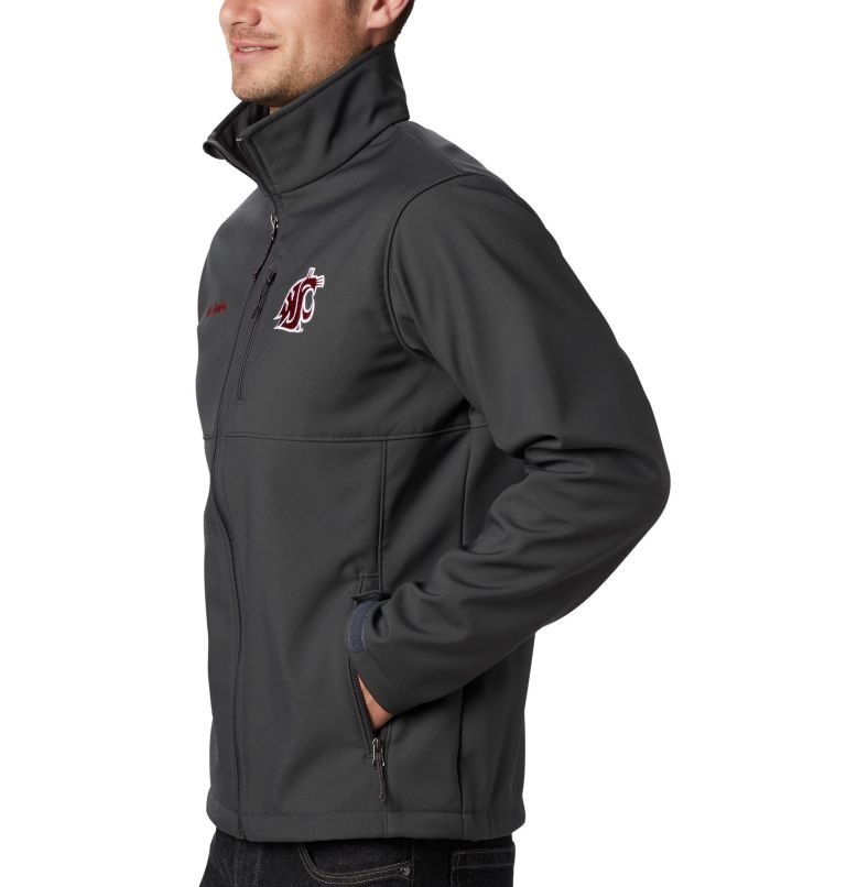 Men's Columbia Collegiate Ascender - Washington State Shell Jackets Black | CA-A8A15