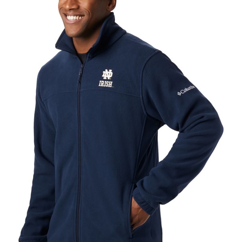 Men's Columbia Collegiate Flanker III - Notre Dame Fleece Jackets Navy | CA-G1460