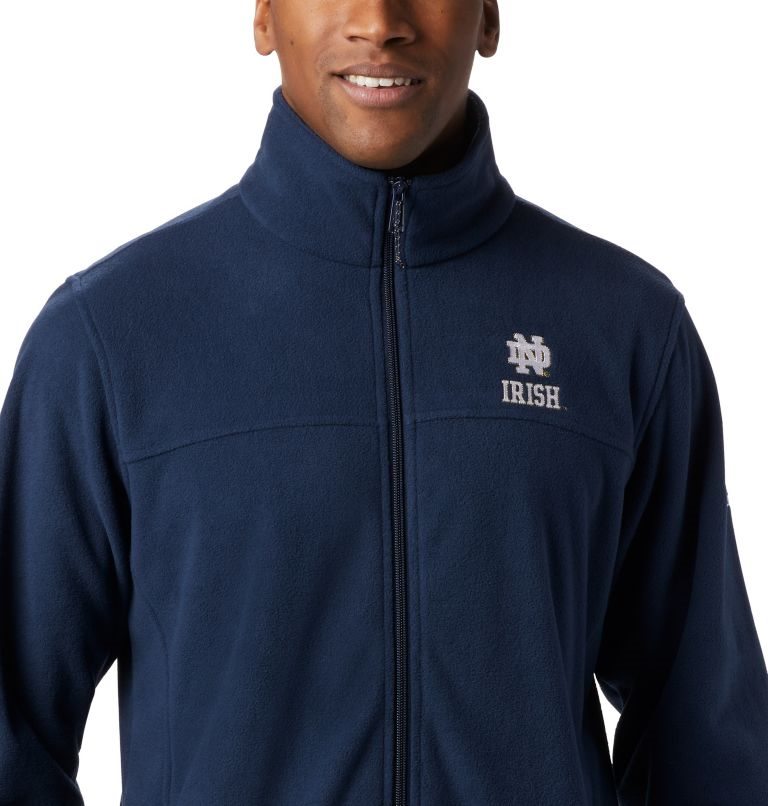 Men's Columbia Collegiate Flanker III - Notre Dame Fleece Jackets Navy | CA-G1460