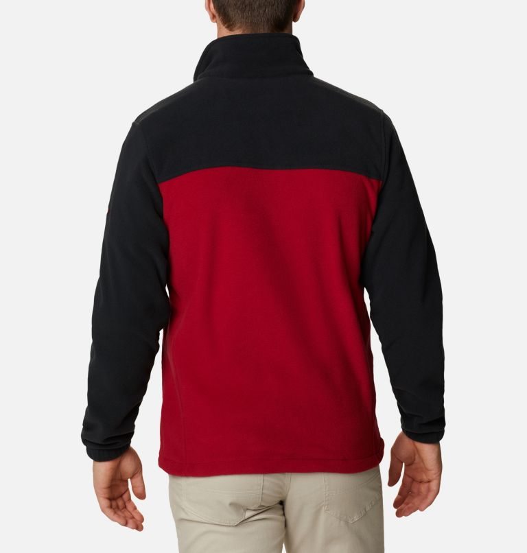 Men's Columbia Collegiate Flanker III - Alabama Fleece Jackets Black / Red | CA-QA40L