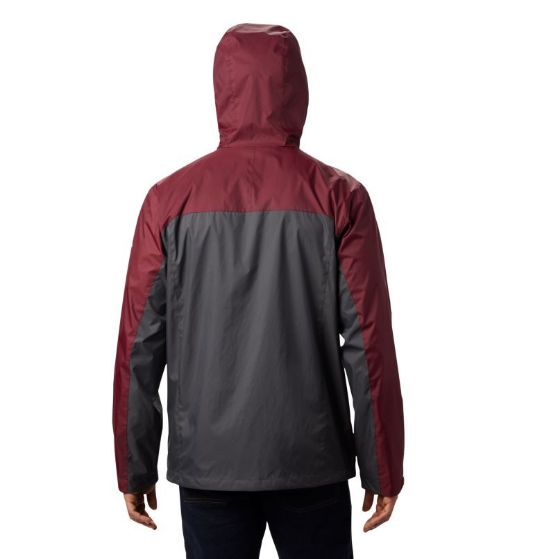 Men's Columbia Collegiate Glennaker Storm - Texas A&M Jackets Red / Dark Grey | CA-NC43A