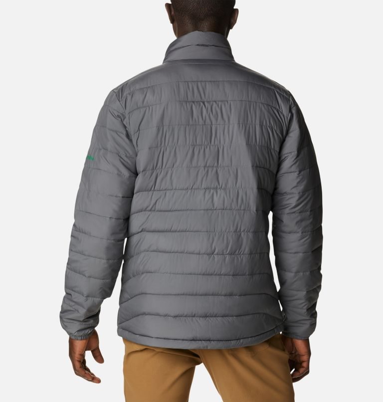 Men's Columbia Collegiate Powder Lite - Oregon Jackets Grey | CA-C4306