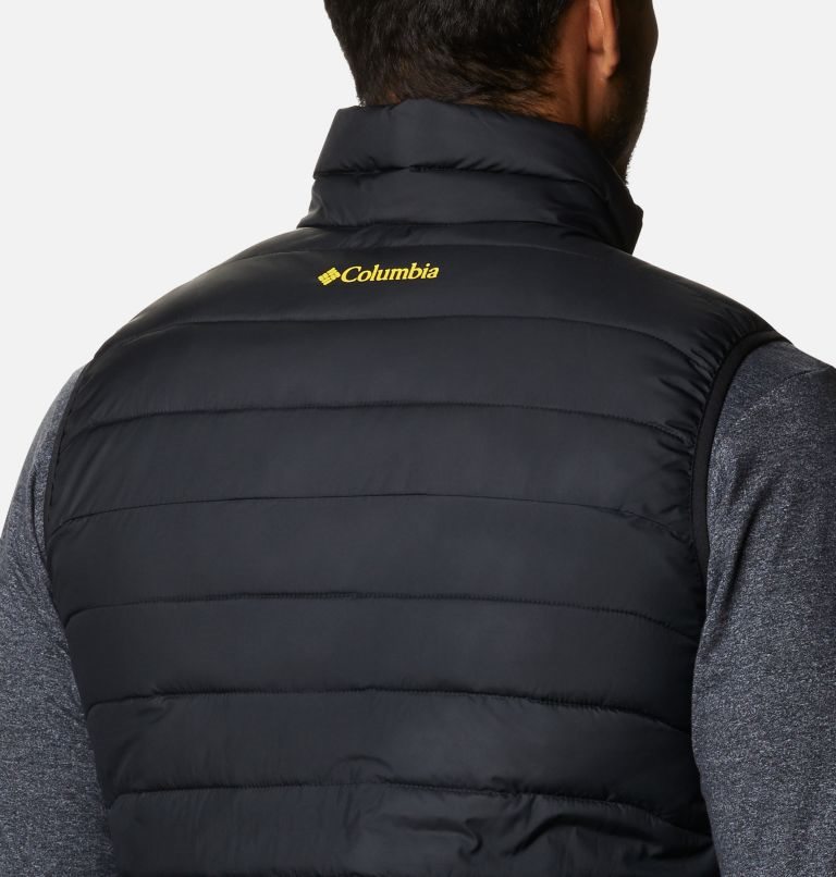 Men's Columbia Collegiate Powder Lite - Oregon Vest Black | CA-T3568