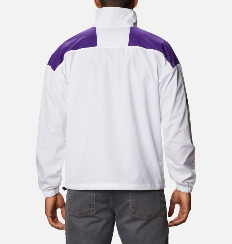 Men's Columbia Collegiate Santa Ana Anorak - Washington Jackets White / Purple | CA-Q450L