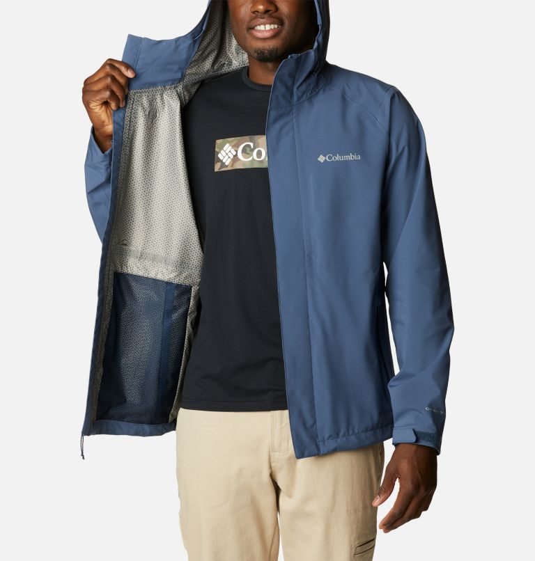 Men's Columbia Earth Explorer Shell Jackets Navy | CA-CC638