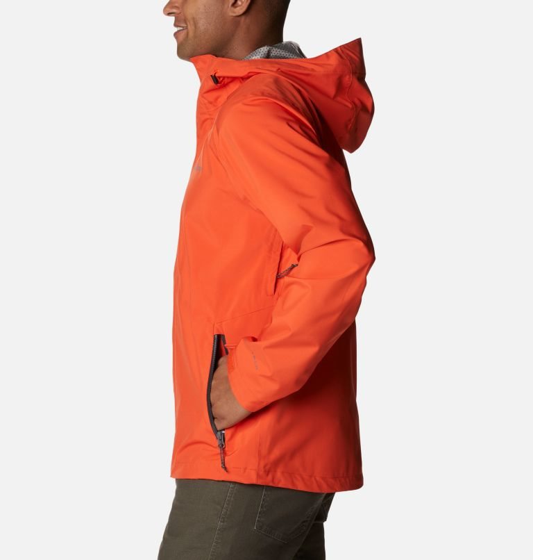 Men's Columbia Earth Explorer Shell Jackets Orange | CA-W603A