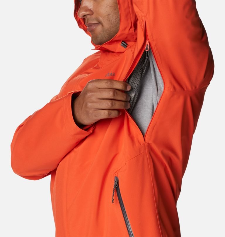 Men's Columbia Earth Explorer Shell Jackets Orange | CA-W603A