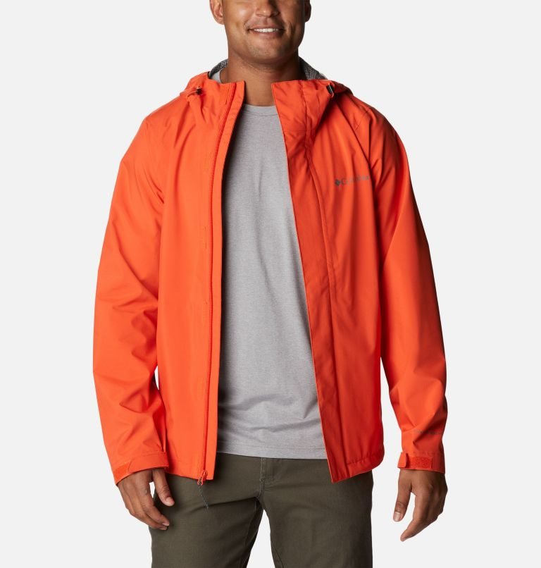 Men's Columbia Earth Explorer Shell Jackets Orange | CA-W603A