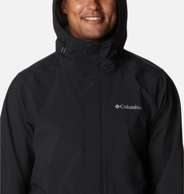 Men's Columbia Earth Explorer Shell Jackets Black | CA-XC480