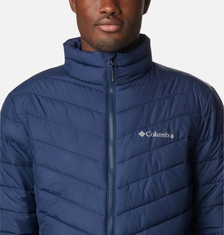 Men's Columbia Eddie Gorge Omni-Heat Infinity Insulated Jackets Navy | CA-E3L1A