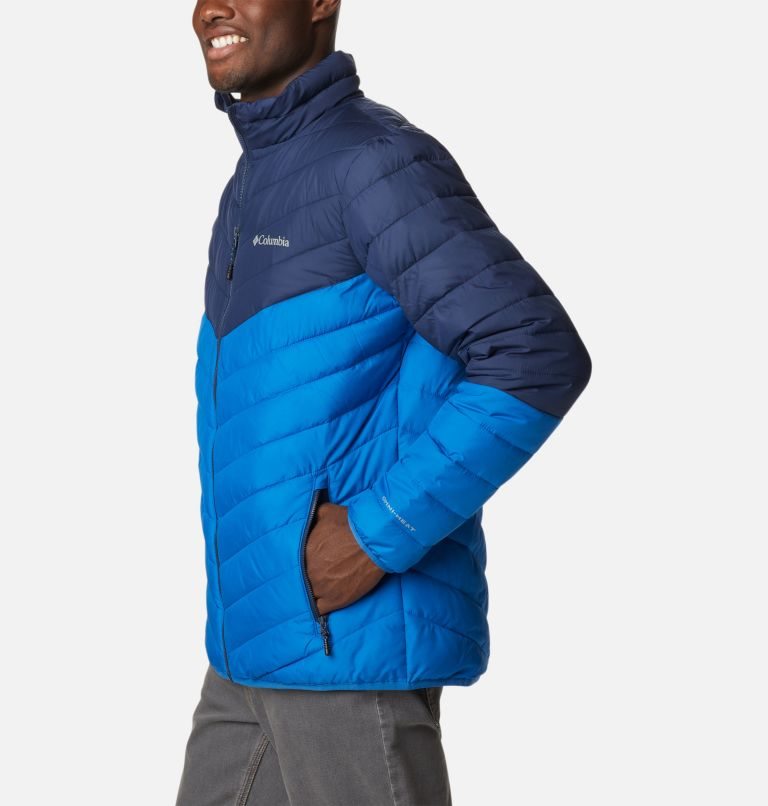 Men's Columbia Eddie Gorge Omni-Heat Infinity Insulated Jackets Navy | CA-ZC045