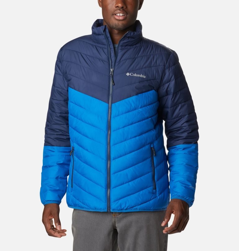 Men's Columbia Eddie Gorge Omni-Heat Infinity Insulated Jackets Navy | CA-ZC045