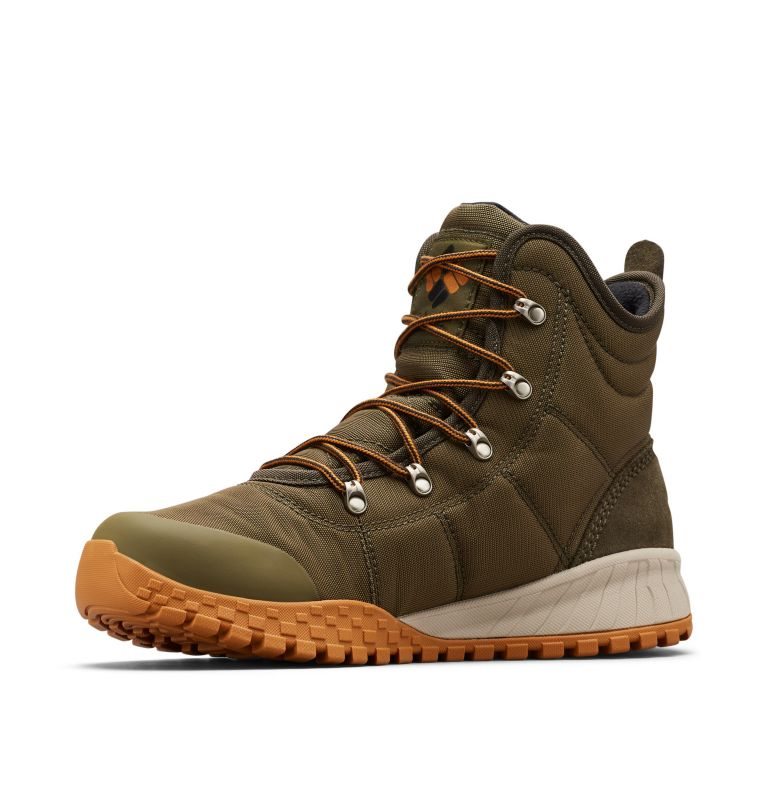 Men's Columbia Fairbanks Omni-Heat Boots Olive | CA-K8C63