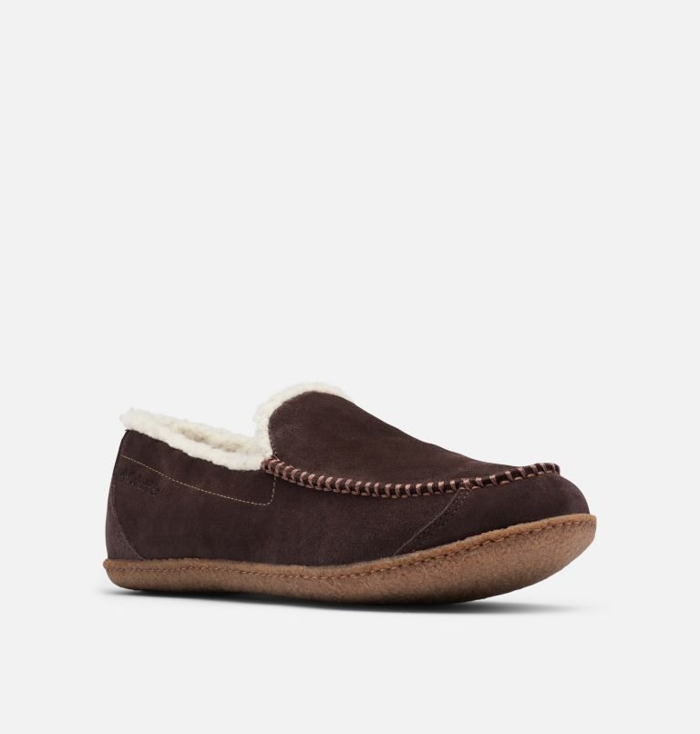 Men's Columbia Fairhaven Slippers Dark Brown | CA-JL10A