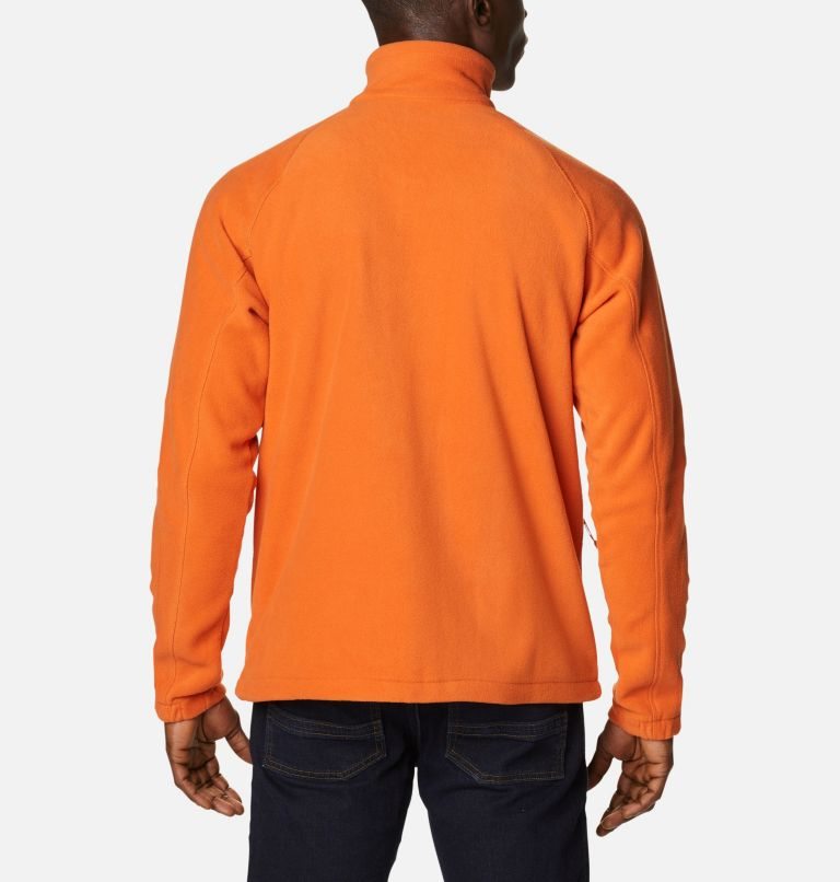 Men's Columbia Fast Trek II Full Zip Fleece Jackets Orange | CA-K8C05