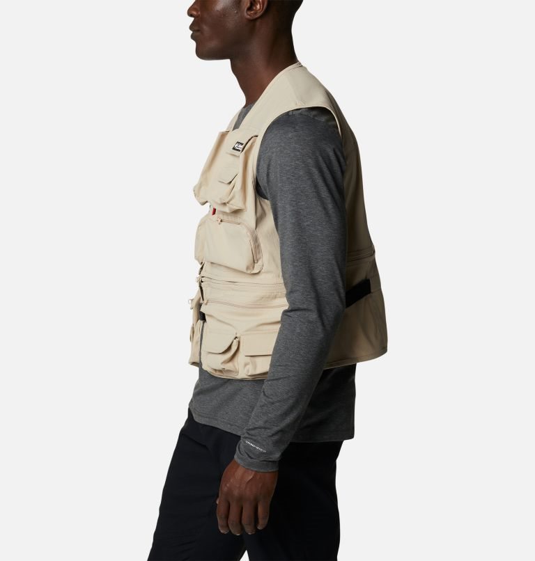 Men's Columbia Field Creek Big Horn Vest Khaki | CA-KA563