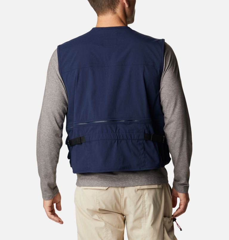 Men's Columbia Field Creek Big Horn Vest Navy | CA-Q0A34