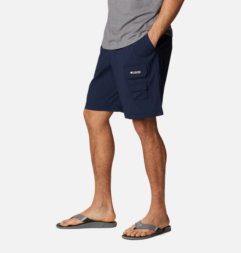 Men's Columbia Field Creek Cargo Shorts Navy | CA-WC450