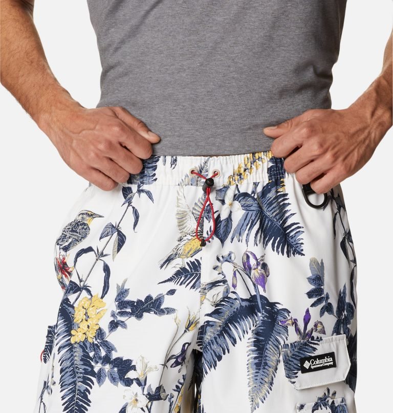 Men's Columbia Field Creek Cargo Shorts Flower | CA-Z4A1C